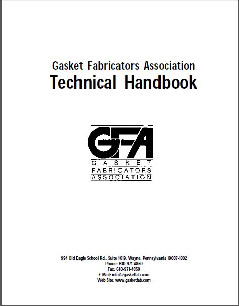 GFA Technical Guide Cover Gasket Fabricators Association Technical Handbook
